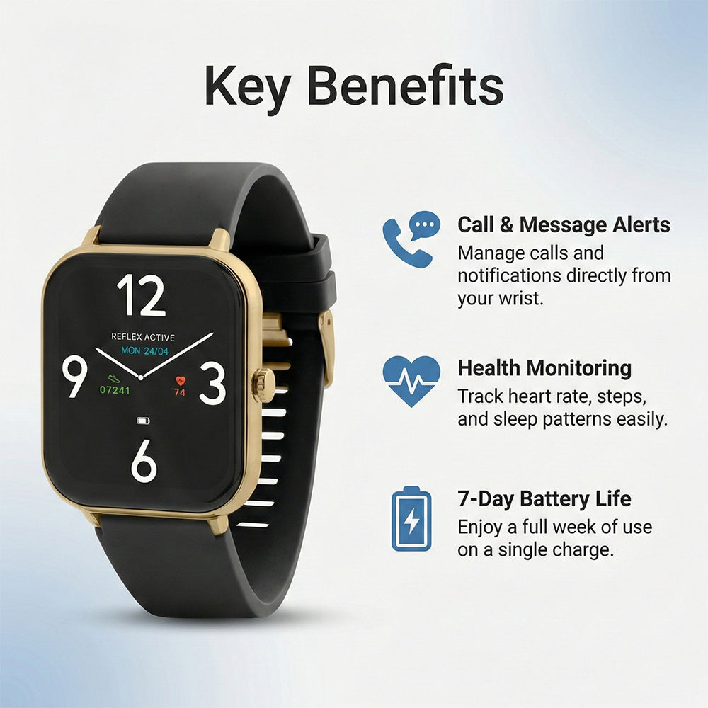 Smartwatch - Fitness Tracking - Gold Case