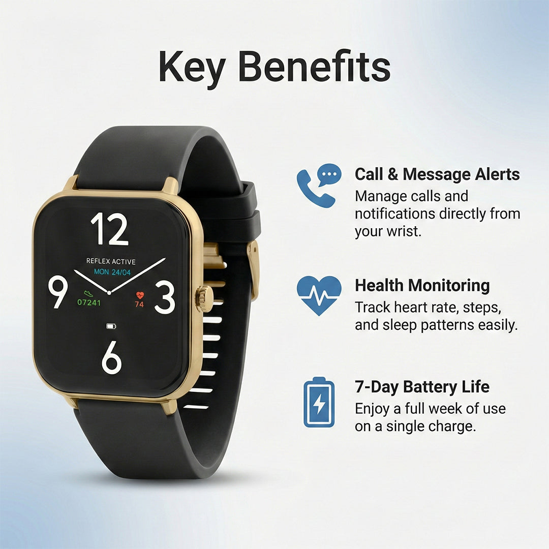 Smartwatch - Fitness Tracking - Gold Case