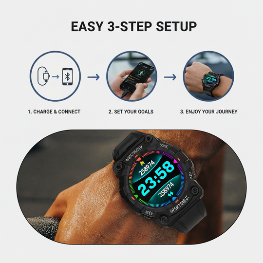 Smartwatch - Fitness Tracking - Waterproof Design