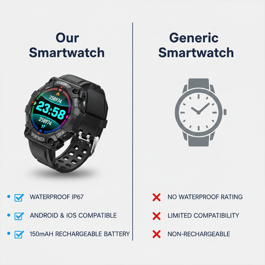 Smartwatch - Fitness Tracking - Waterproof Design