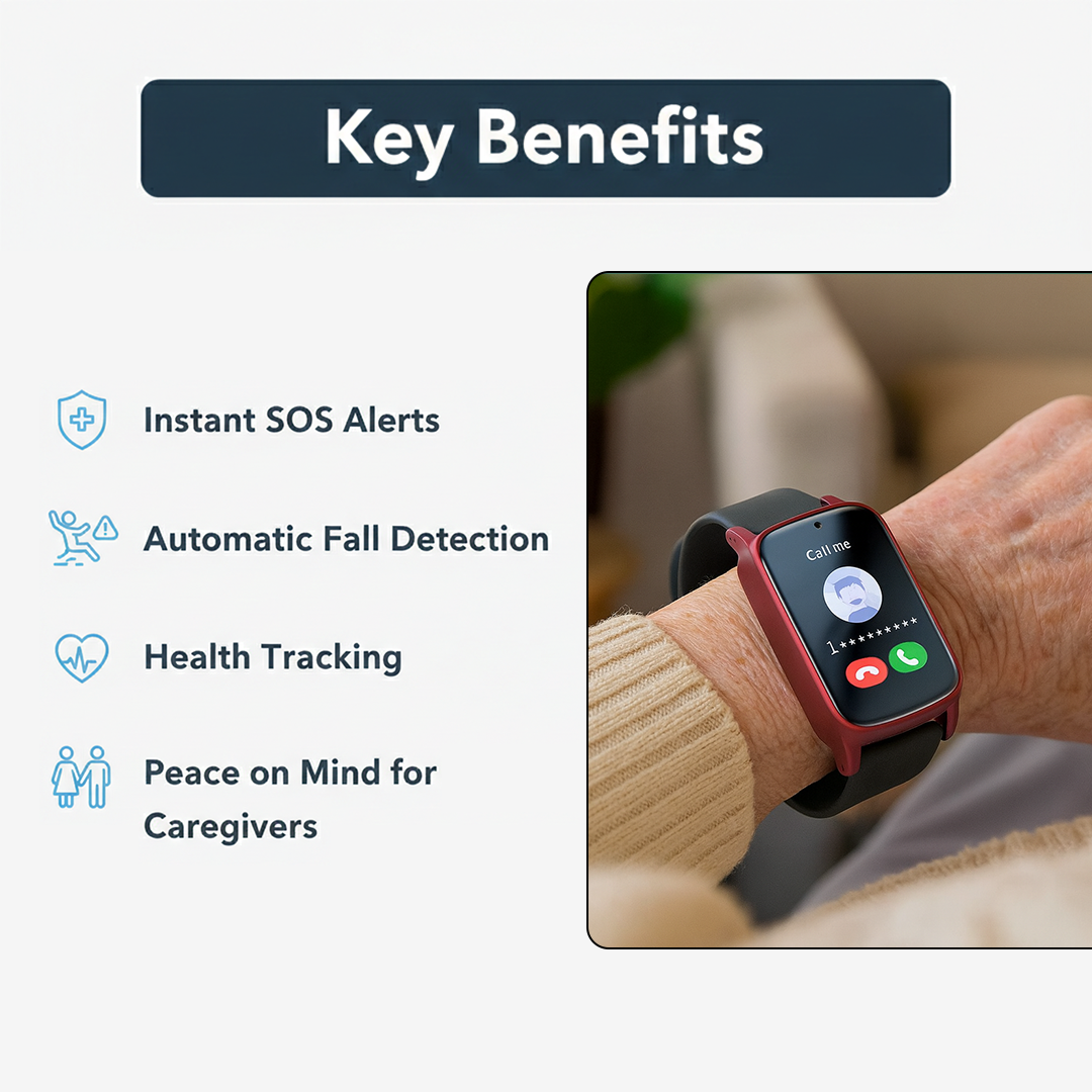 Smartwatch - GPS Tracking - SOS Alert