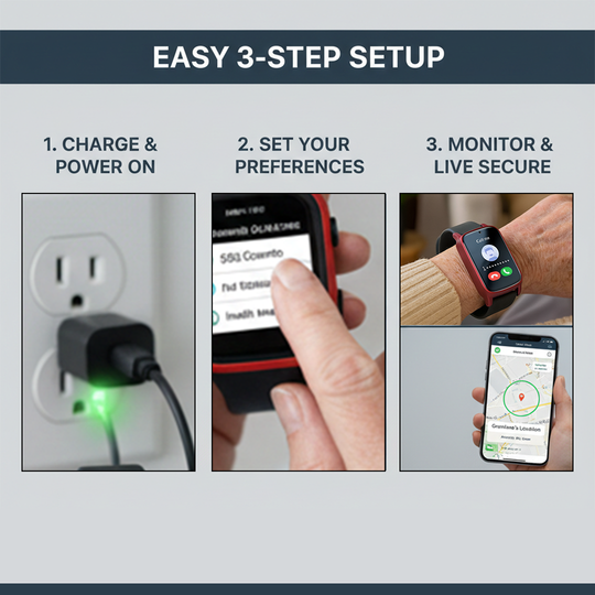 Smartwatch - GPS Tracking - SOS Alert