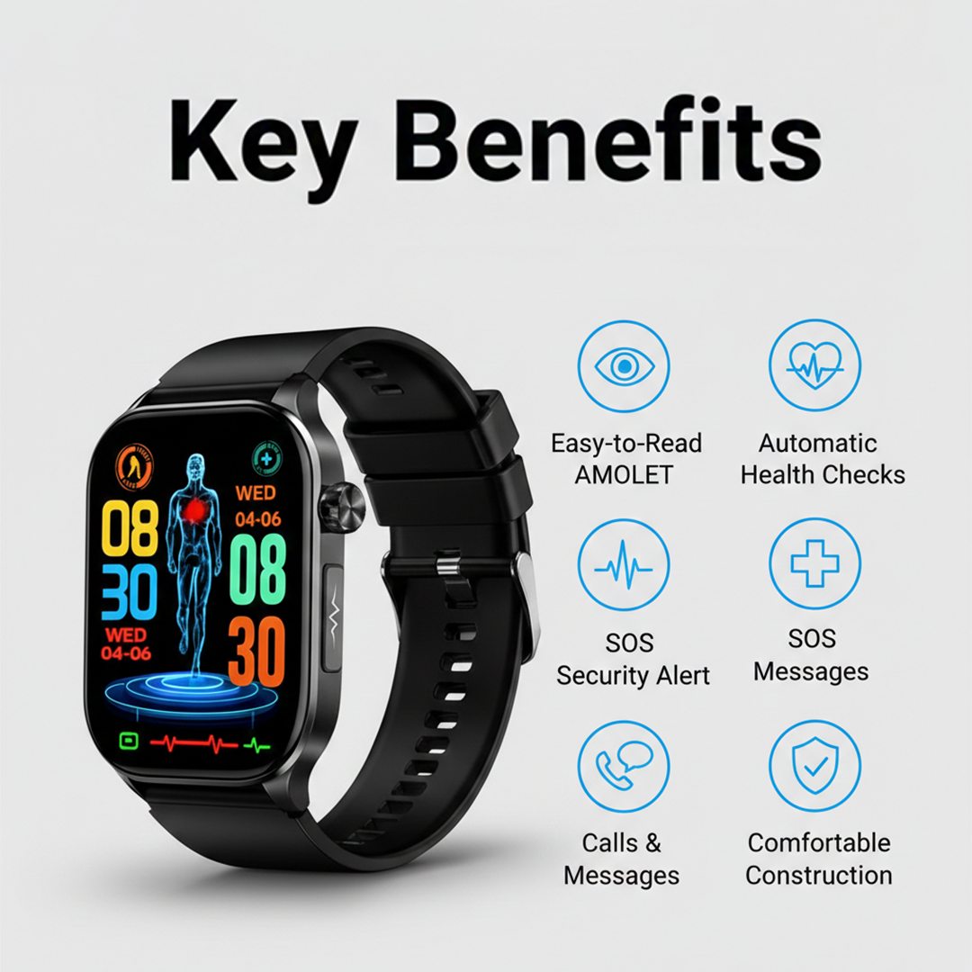 Smartwatch - Health Monitor - GPS Function