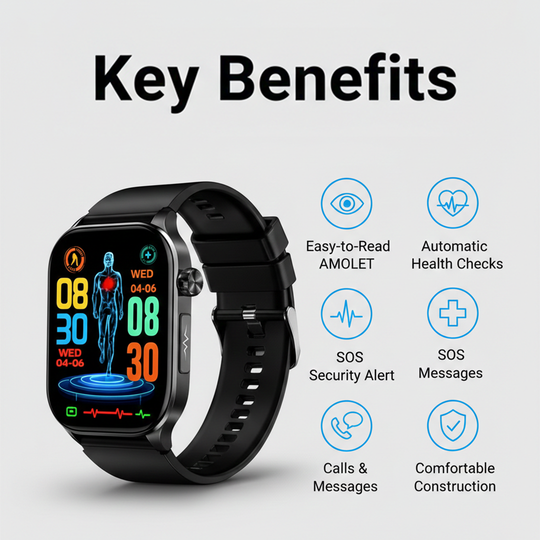 Smartwatch - Health Monitor - GPS Function