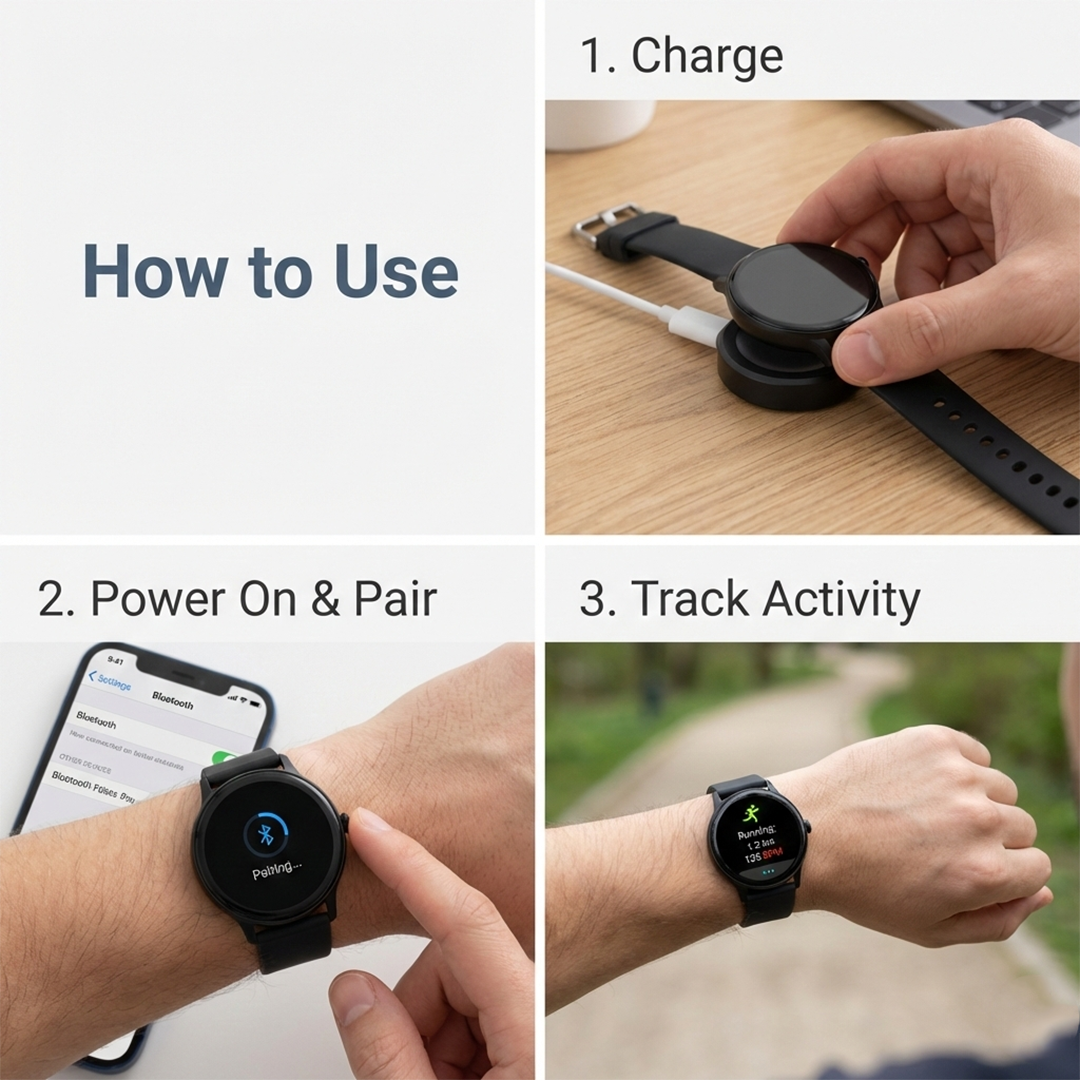 Smartwatch - Health Monitoring - Fitness Tracking