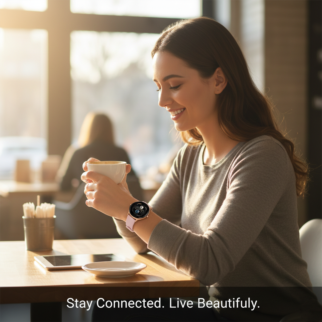 Smartwatch - Round Screen - Silicone Strap