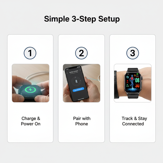 Smartwatch - Senior Friendly - Health Monitoring