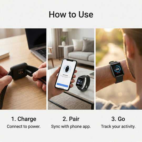 Smartwatch - Touch Screen - Fitness Tracking