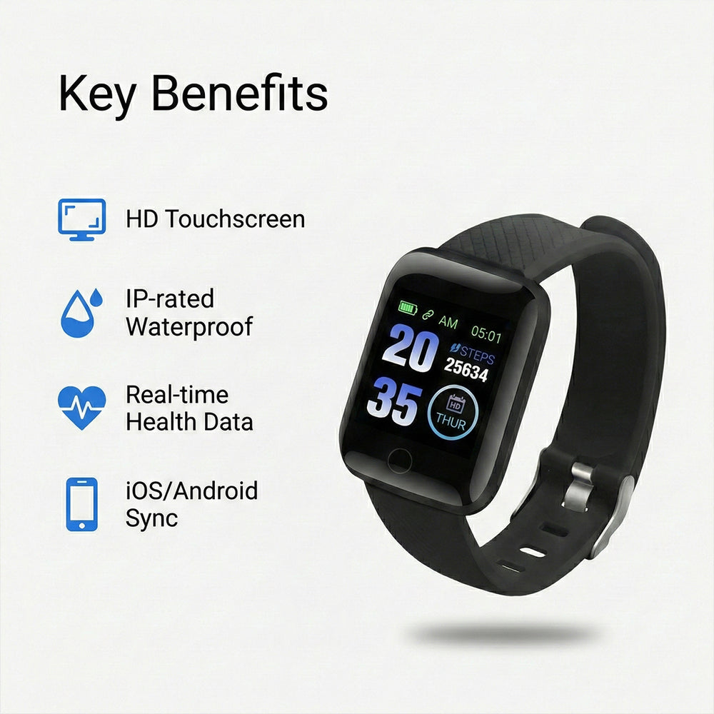 Smartwatch - Touch Screen - Fitness Tracking