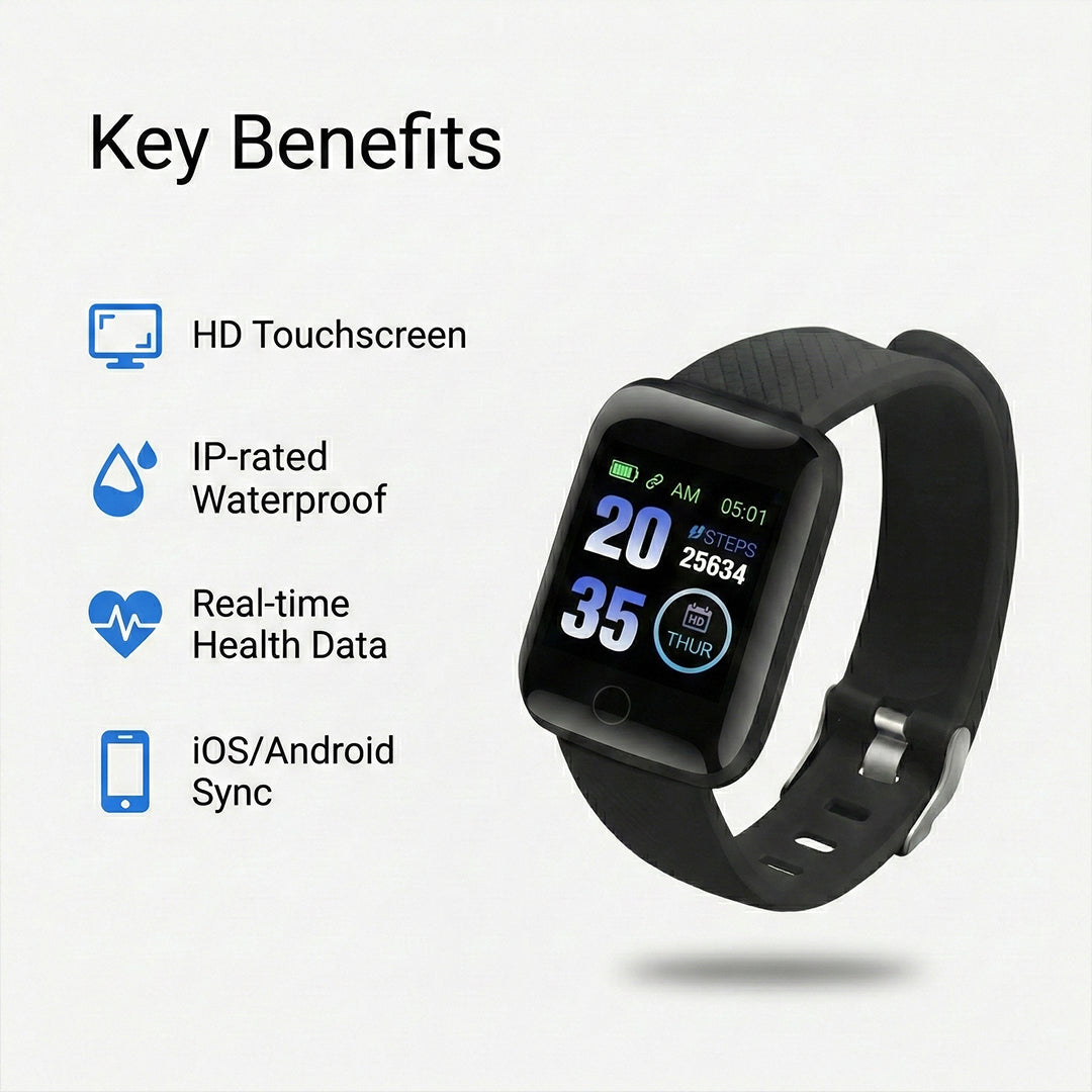 Smartwatch - Touch Screen - Fitness Tracking