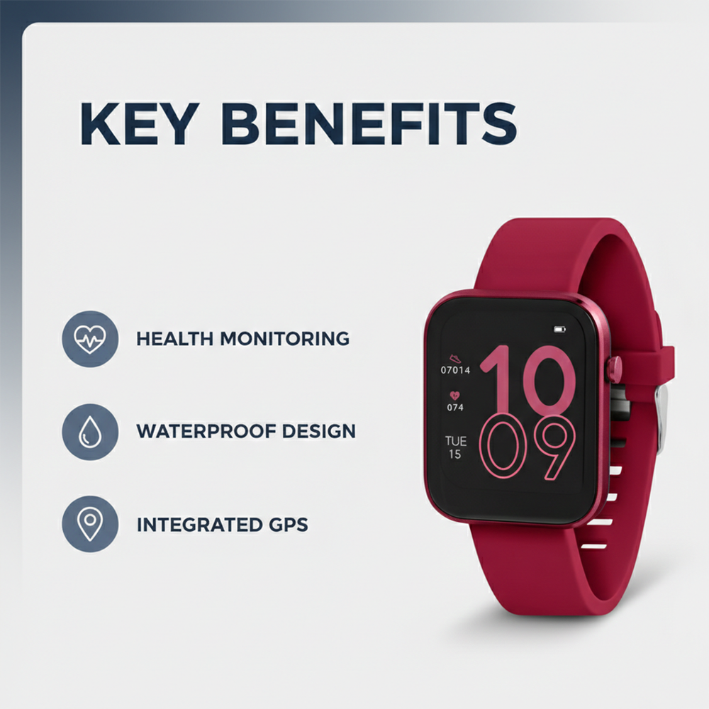 Smartwatch Activity Tracker - Fitness Monitoring - Waterproof Design