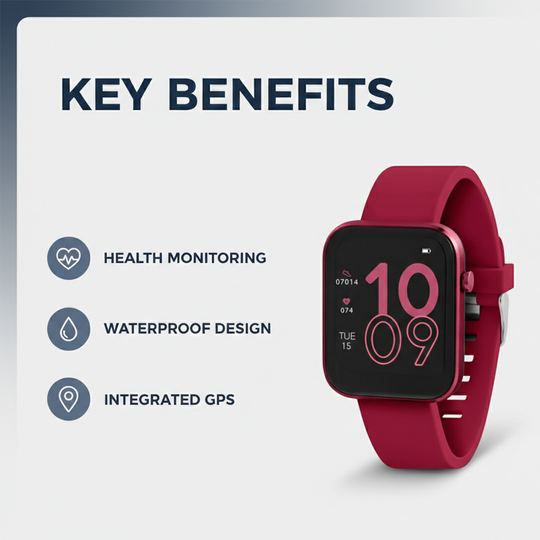 Smartwatch Activity Tracker - Fitness Monitoring - Waterproof Design