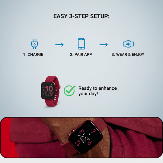 Smartwatch Activity Tracker - Fitness Monitoring - Waterproof Design