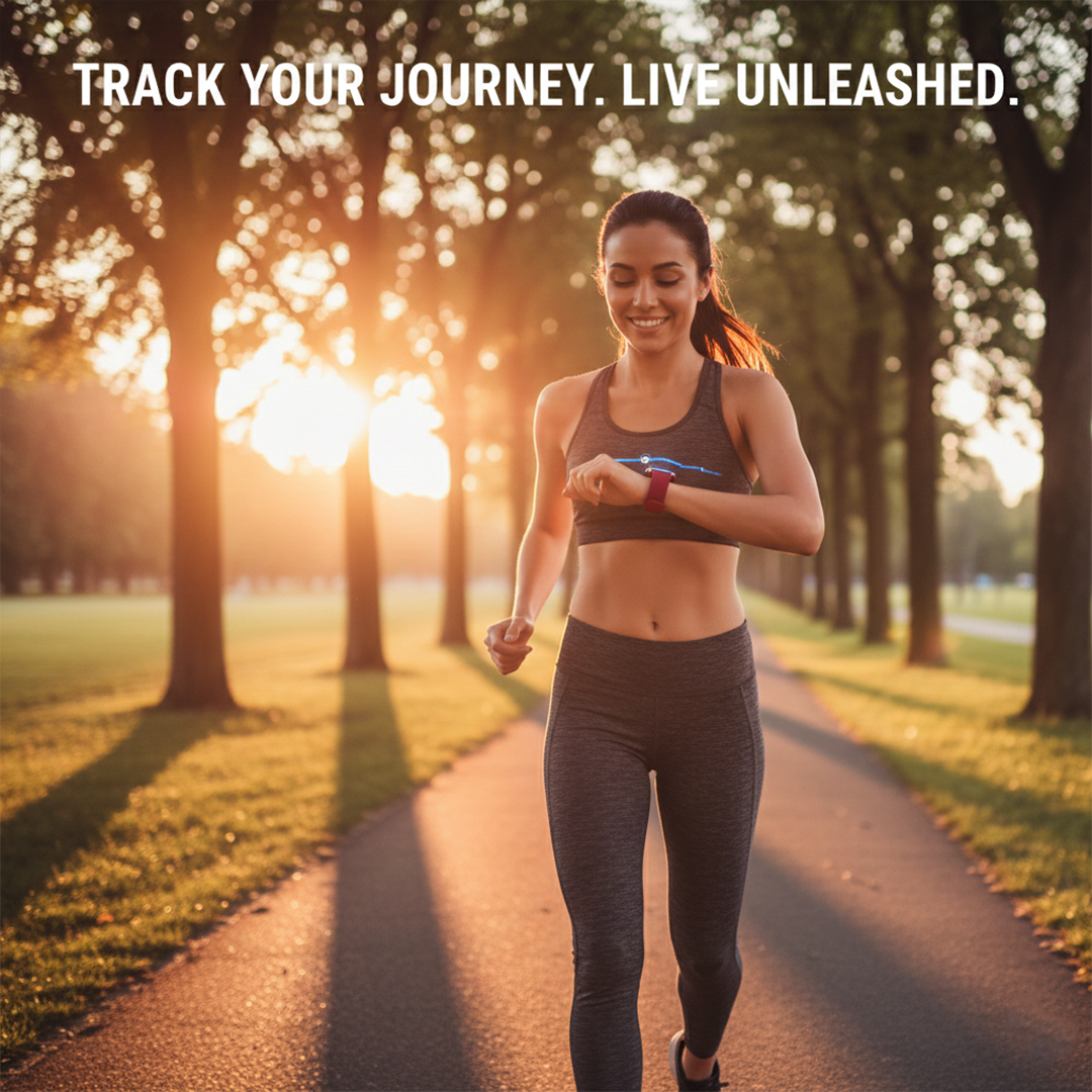 Smartwatch Activity Tracker - Fitness Monitoring - Waterproof Design