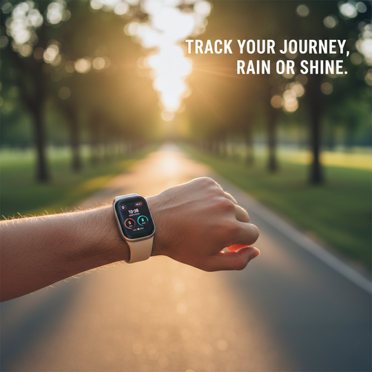 Smartwatch Fitness Tracker - Silicone Strap - Waterproof Design