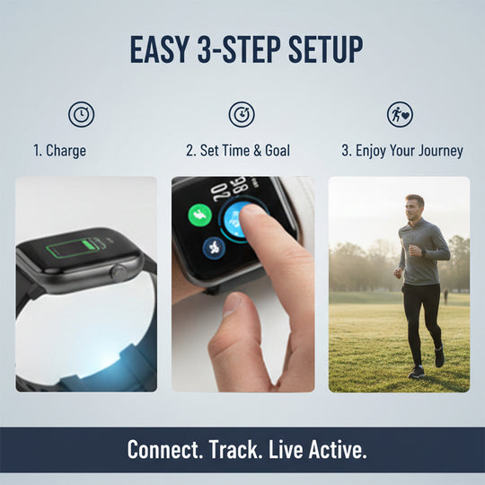 Smartwatch Tracker - Heart Sensor - Touch Display
