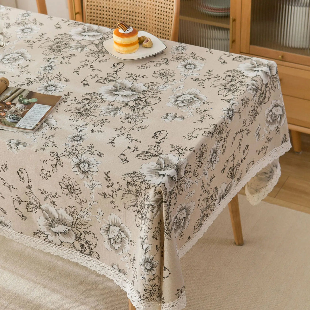 Pastoral Cotton-Linen Tablecloth
