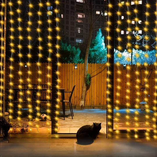 Solar-Powered Outdoor Lights - Curtain Design - Garden Decoration