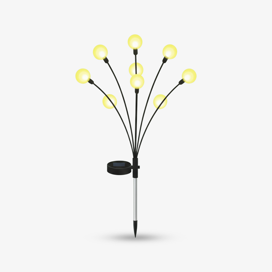 Solar Garden Lights - Firefly Style - Outdoor Stakes