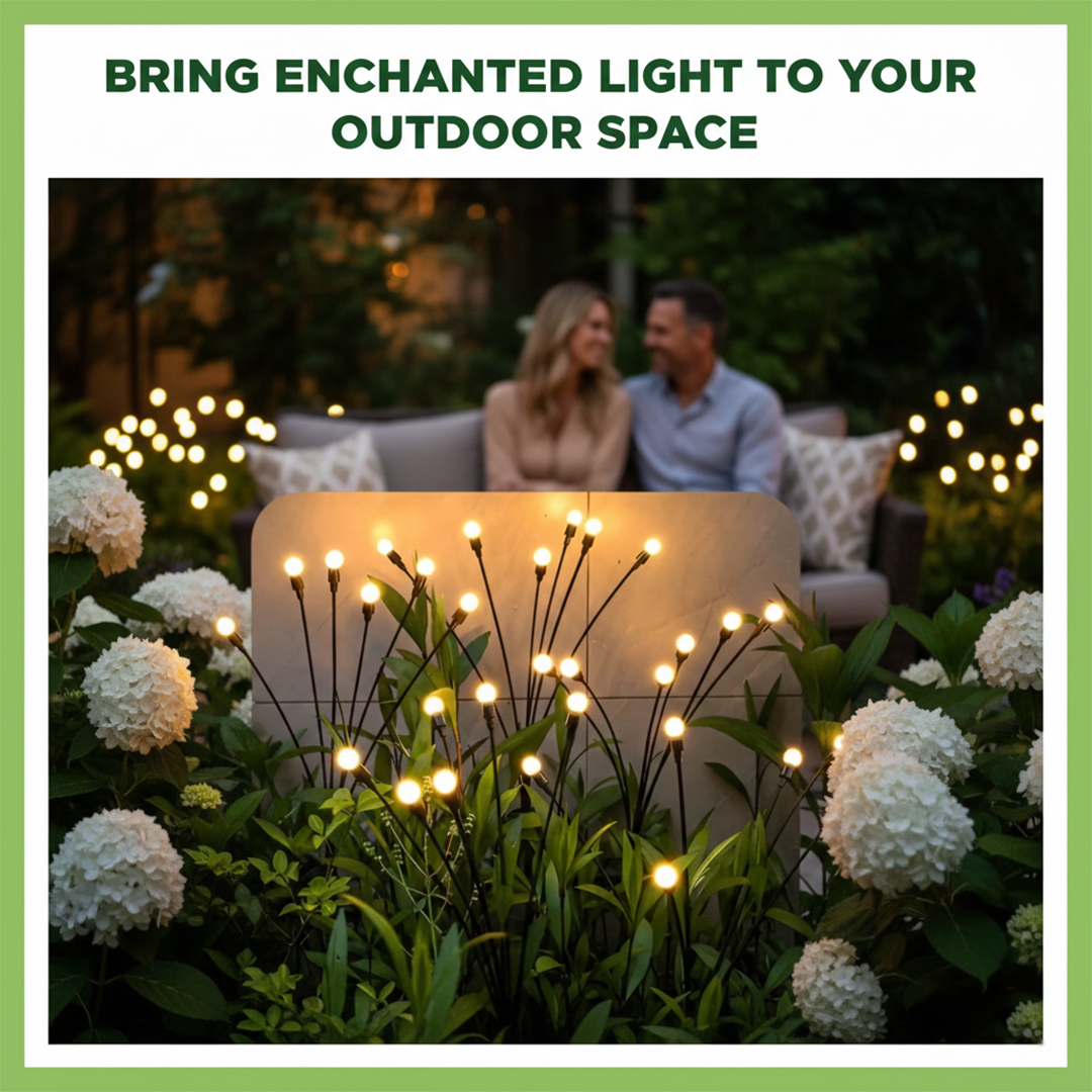 Solar Garden Lights - Firefly Style - Outdoor Stakes