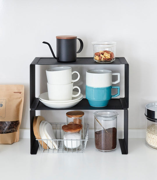 Stackable Kitchen Shelf - Two Sizes - Steel
