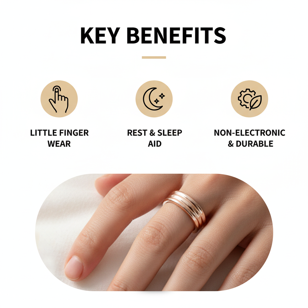 Stainless Steel Ring - Little Finger Wear - Sleep Accessory