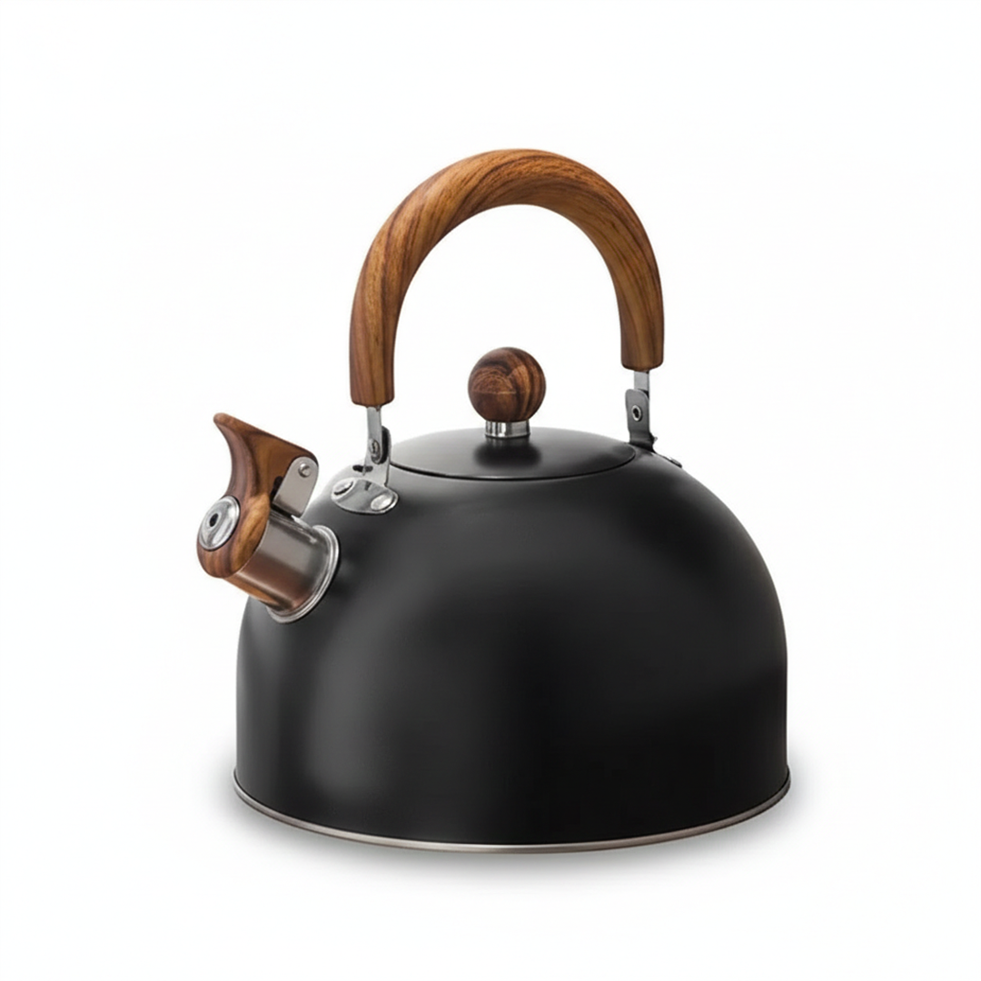 Stovetop Whistling Kettle – Stainless Steel – Handle with Thermal Barrier