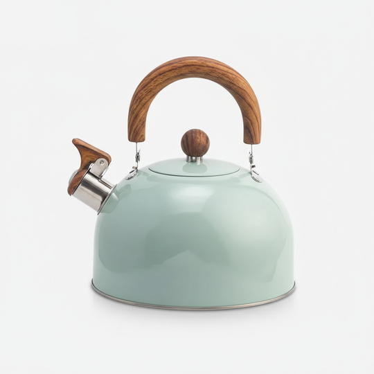 Stovetop Whistling Kettle – Stainless Steel – Handle with Thermal Barrier