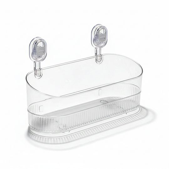 Suction Cup Bathroom Storage Rack for Organising Shower Essentials