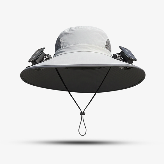 Sun Hat - Dual Fan - Solar USB