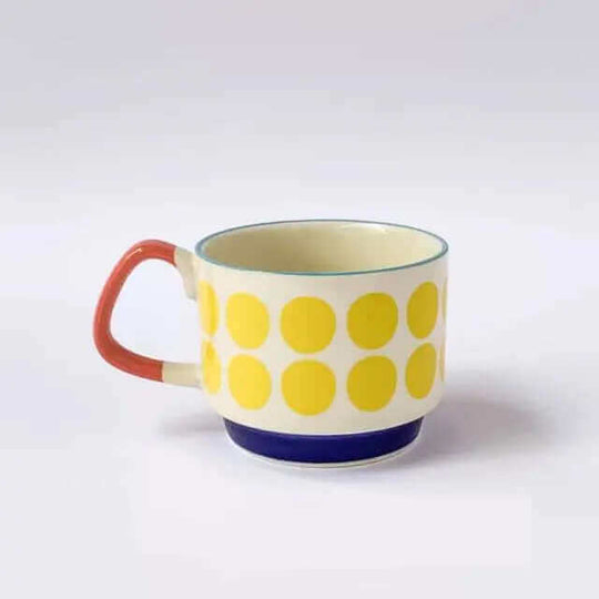 Outstanding Retro Coffee Mugs Made of Ceramic – Available in 8 Different Patterns
