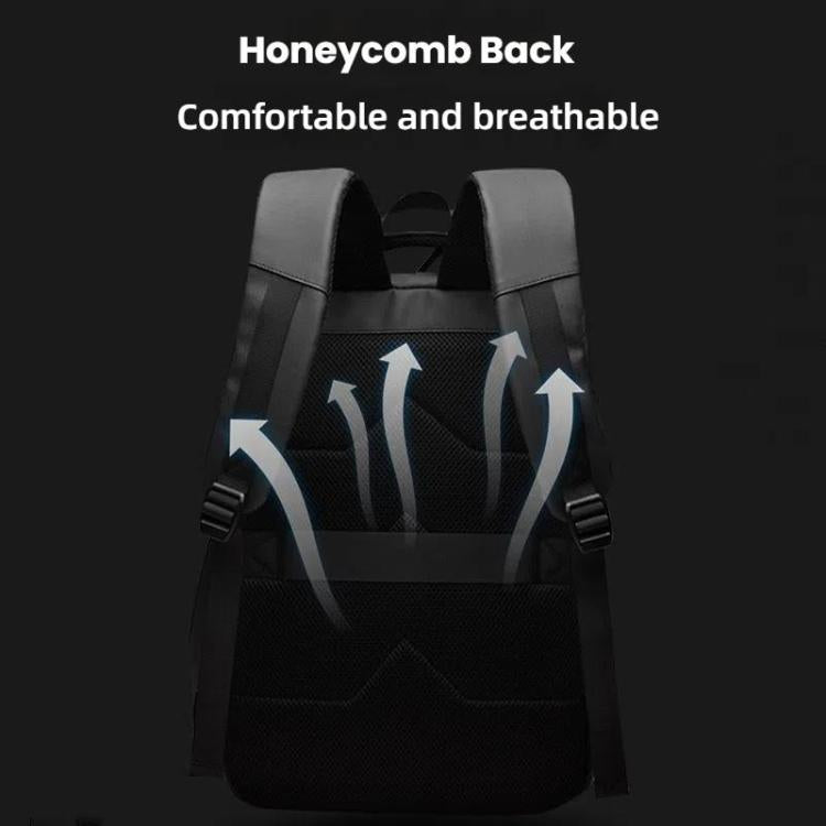 Men's 14-Inch Laptop Backpack - Waterproof Large Capacity Business Commuter Backpack (Black)
