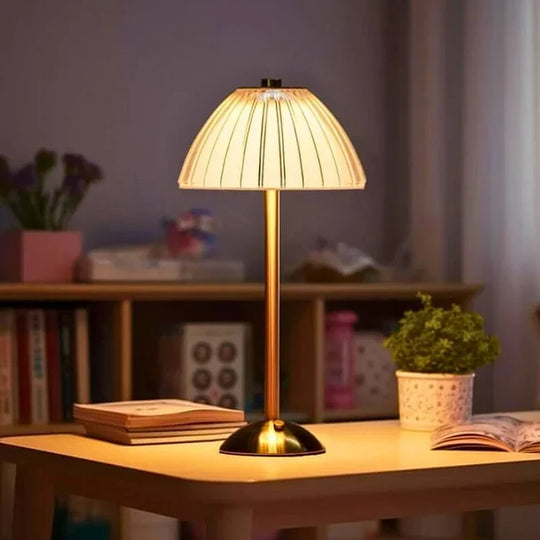 Table Lamp - Crystal Shade - USB Charging