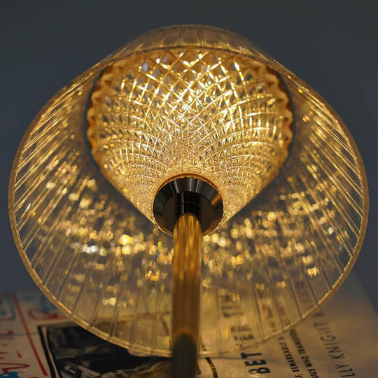 Table Lamp - Crystal Shade - USB Charging