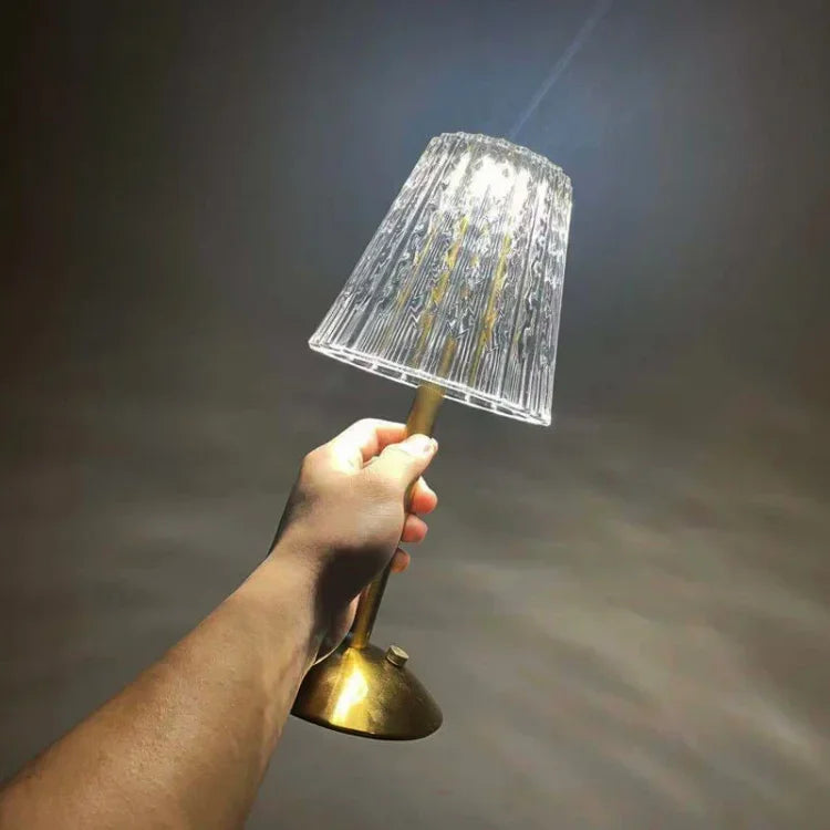Table Lamp - Crystal Shade - USB Charging