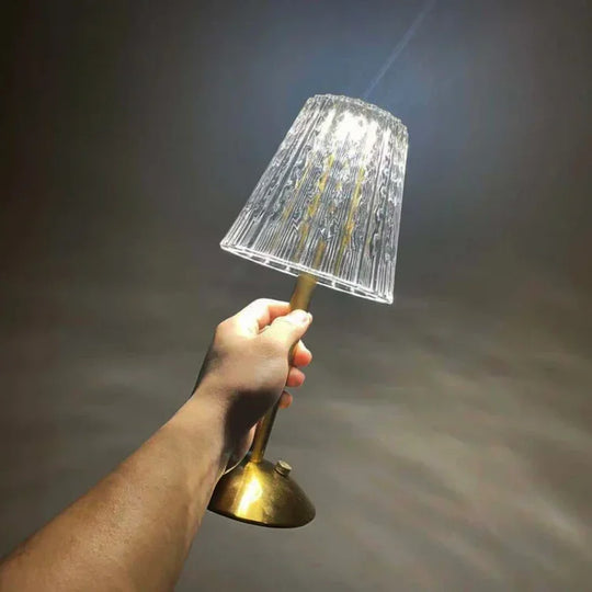 Table Lamp - Crystal Shade - USB Charging