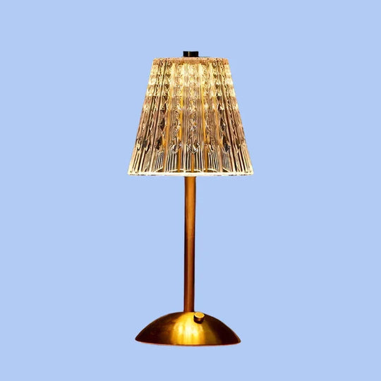 Table Lamp - Crystal Shade - USB Charging