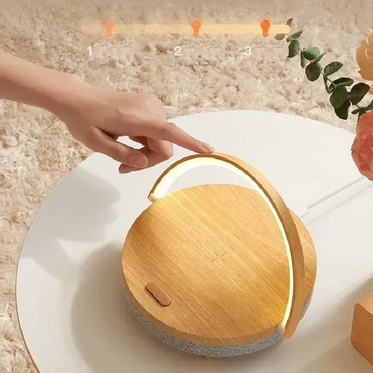 Table Lamp - Wireless Charging - Bluetooth Speaker - Luvonic