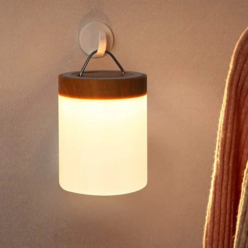 Table Lamp - Wooden Base - Touch Control