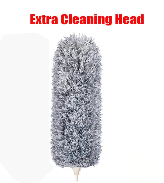 Telescopic Dust Duster with Extra Long Microfiber Head (Includes 3 Free Replacement Cleaning Heads)