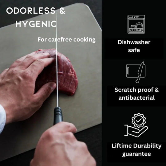 Titanium Surface Cutting Board - Non-Porous Design
