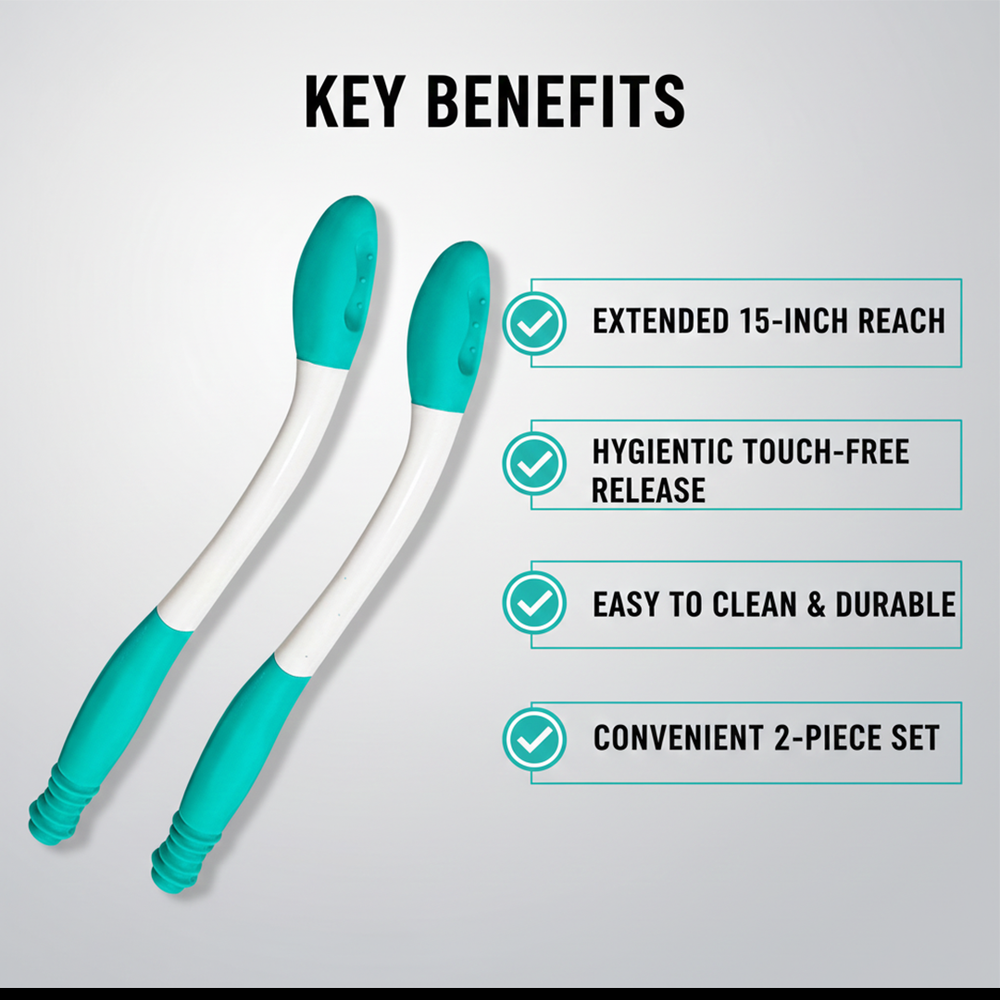 Toilet Aid Tool - Long Reach - Tissue Holder