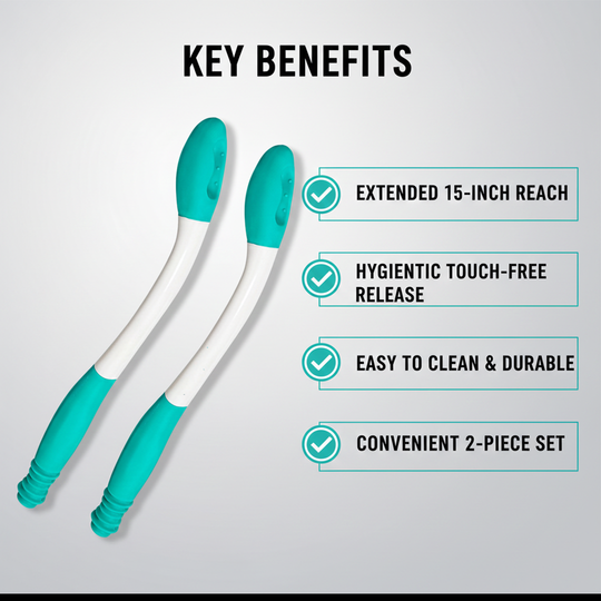 Toilet Aid Tool - Long Reach - Tissue Holder