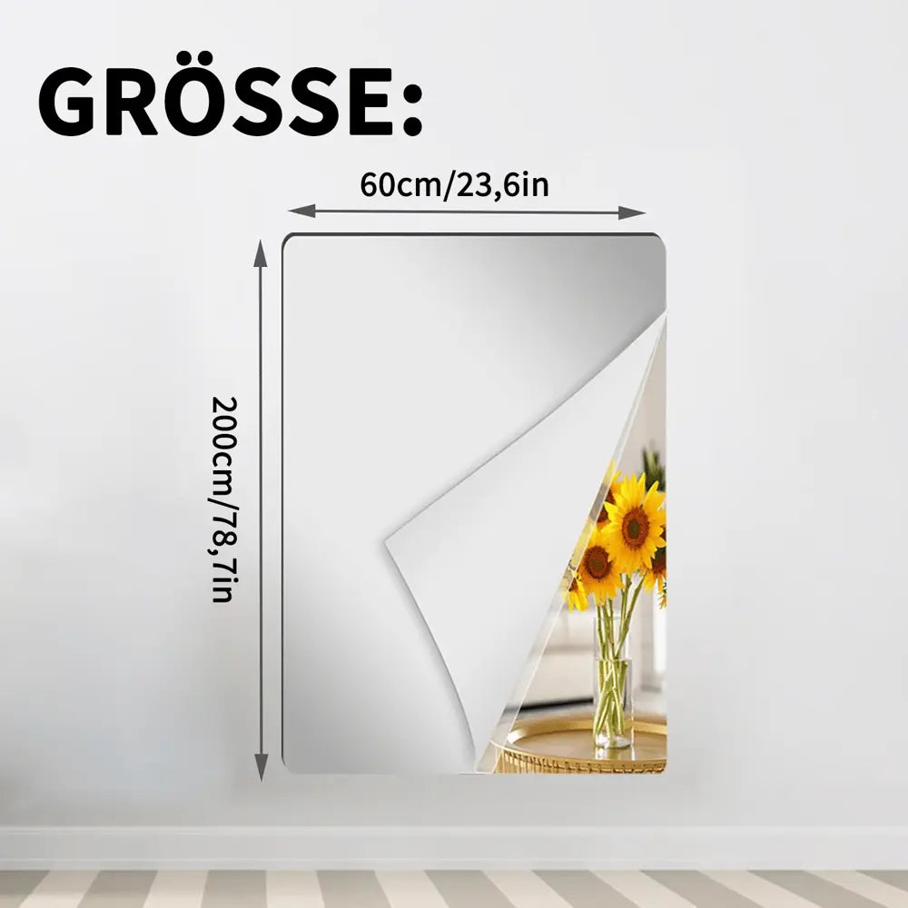 Ultra-Flexible Shatterproof Mirror - Safe and Durable