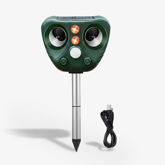 Ultrasonic Bird Repeller - Solar Powered - Outdoor Device