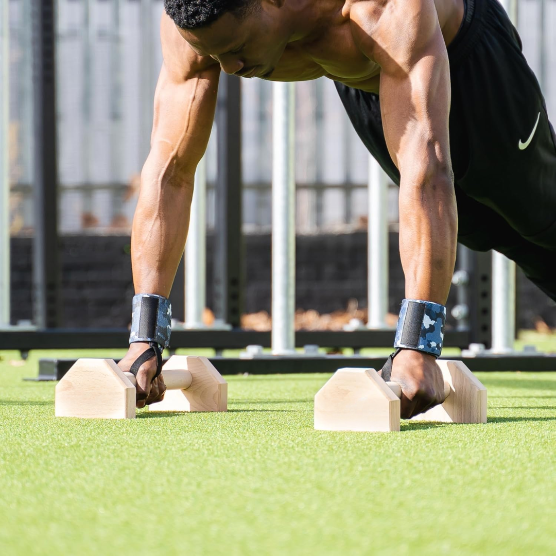 Sturdy Three Push-Up Stands for Calisthenics