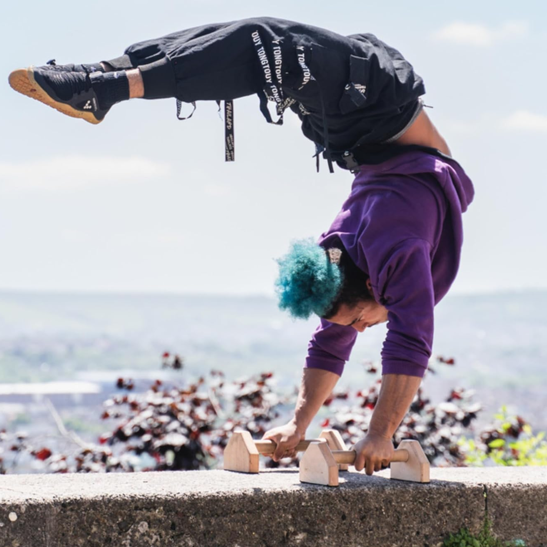 Sturdy Three Push-Up Stands for Calisthenics