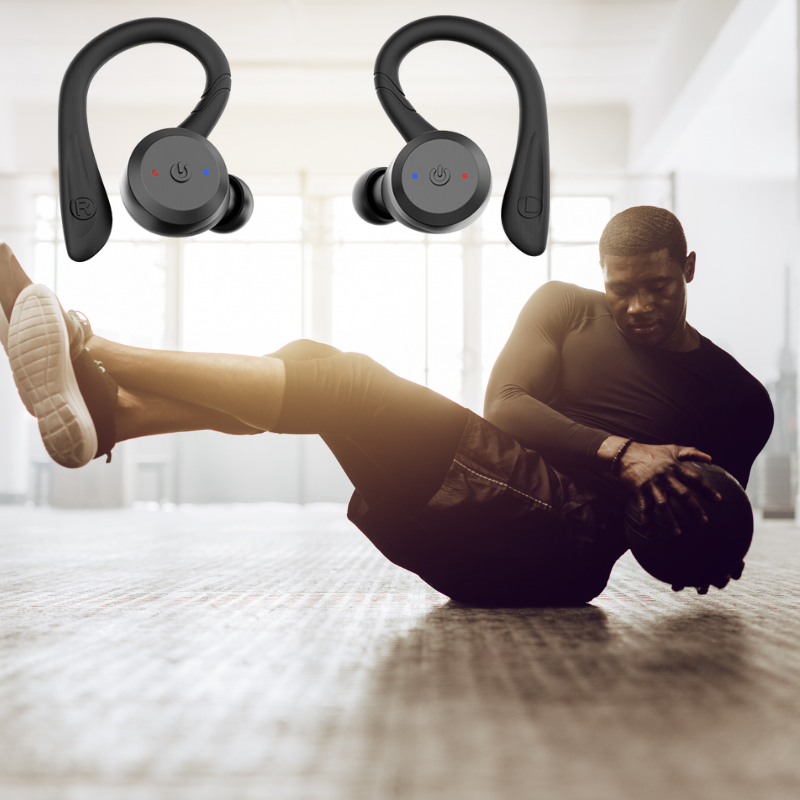Waterproof Wireless Sport Earbuds – 20 Hours Playtime | Bluetooth 5.0, IPX7 for Swimming & Fitness