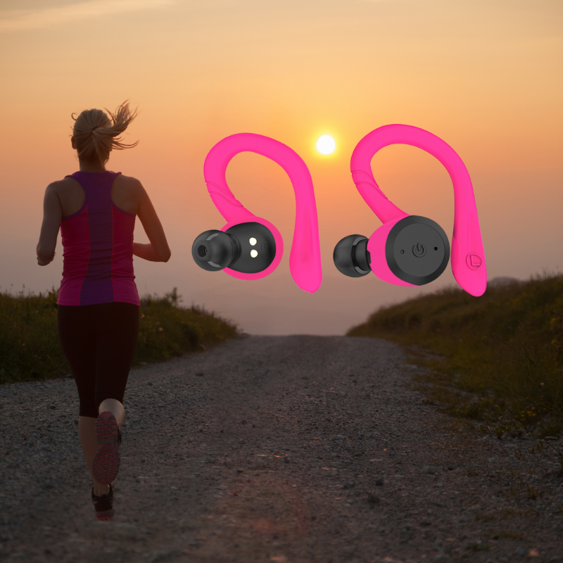 Waterproof Wireless Sports Earplugs with 20 Hours Playtime