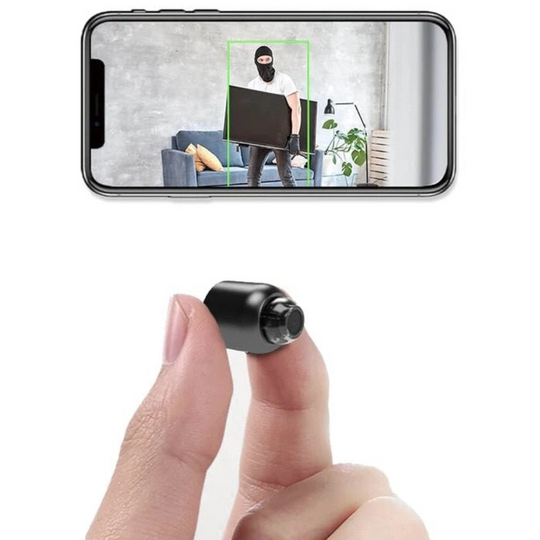 2-Pack Mini WiFi Security Camera | 1080P HD, 140° Wide-Angle, Night Vision, Motion Detection (32GB SD Included)